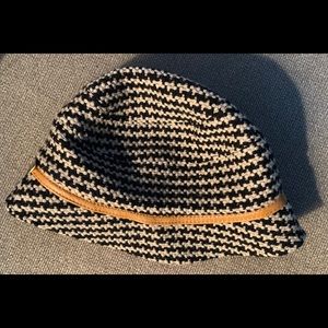 Borsalino Italian Wool and Leather Hat